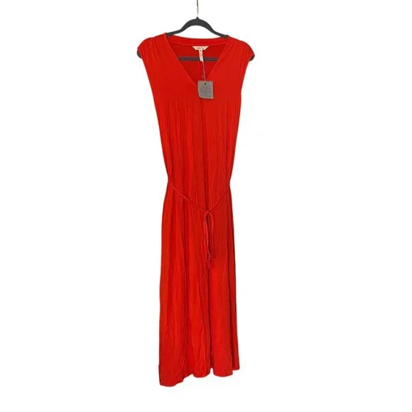 NWT Matilda Jane In Daydream The Breeze Maxi Dress Red Tie Waist Size Medium - Picture 1 of 5